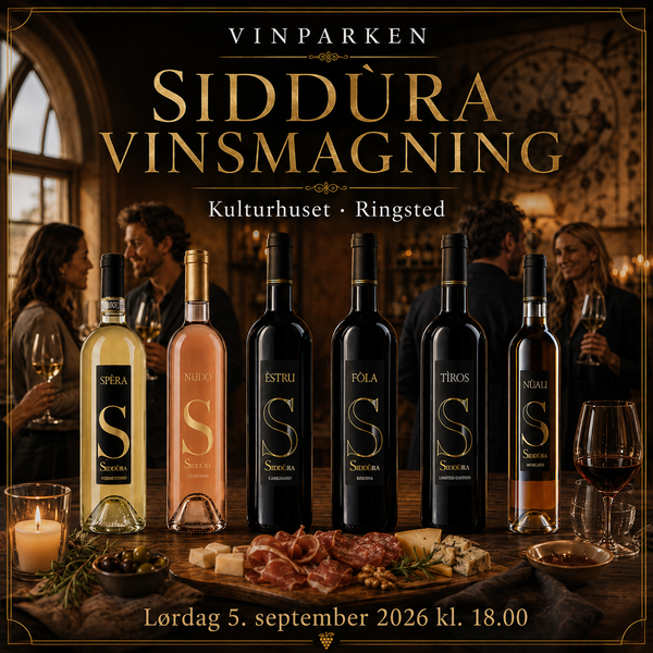 Vinsmagning Siddúra Vinparken
